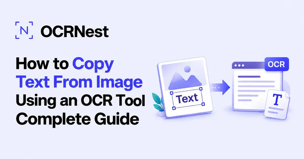 How to copy text from image using an OCR tool